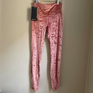 Lululemon Align Super High-Rise Crop 23” NWT Crushed Velvet Special Edition SZ 6